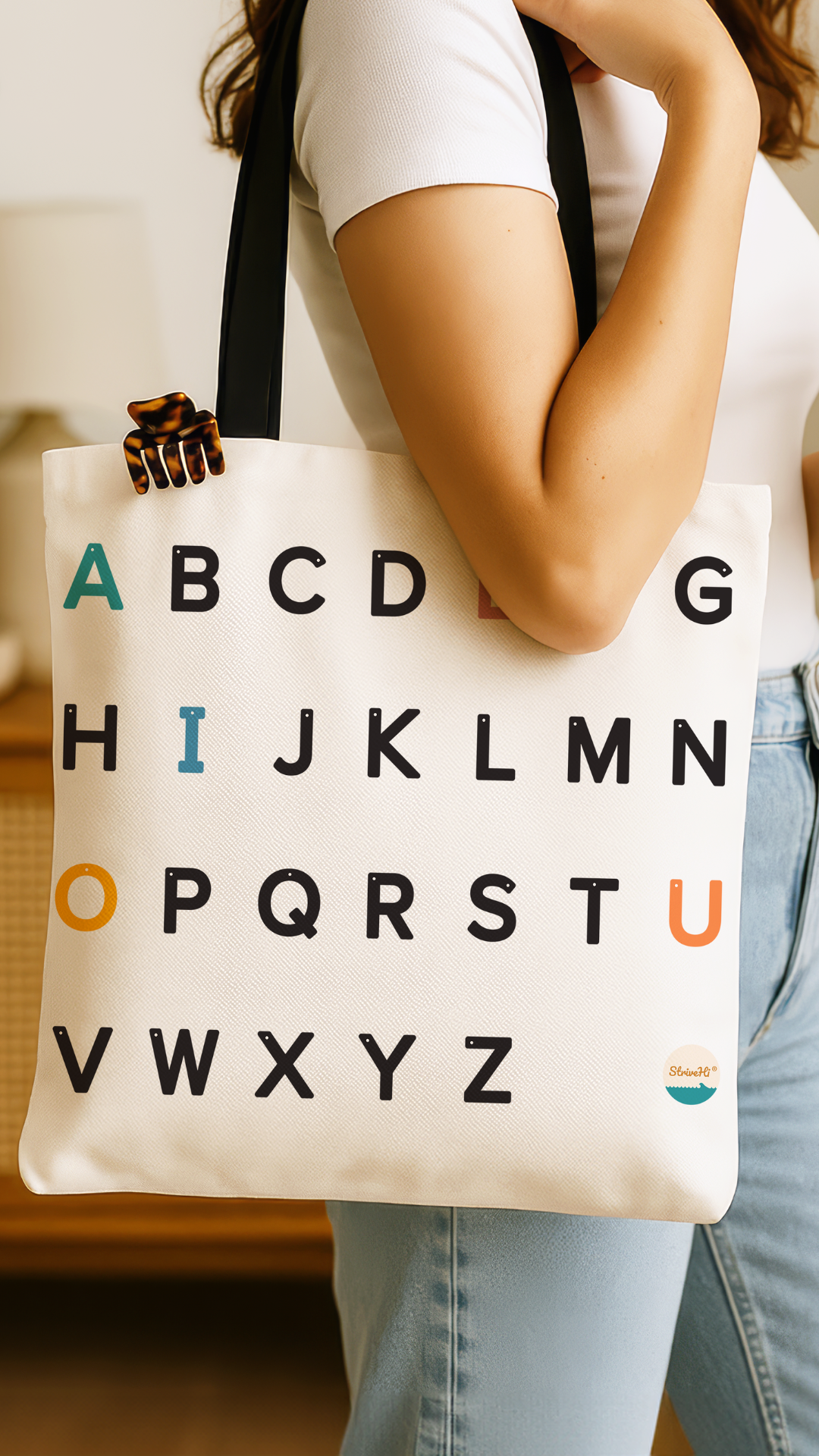 Strive Hi Alphabet Tote Bag