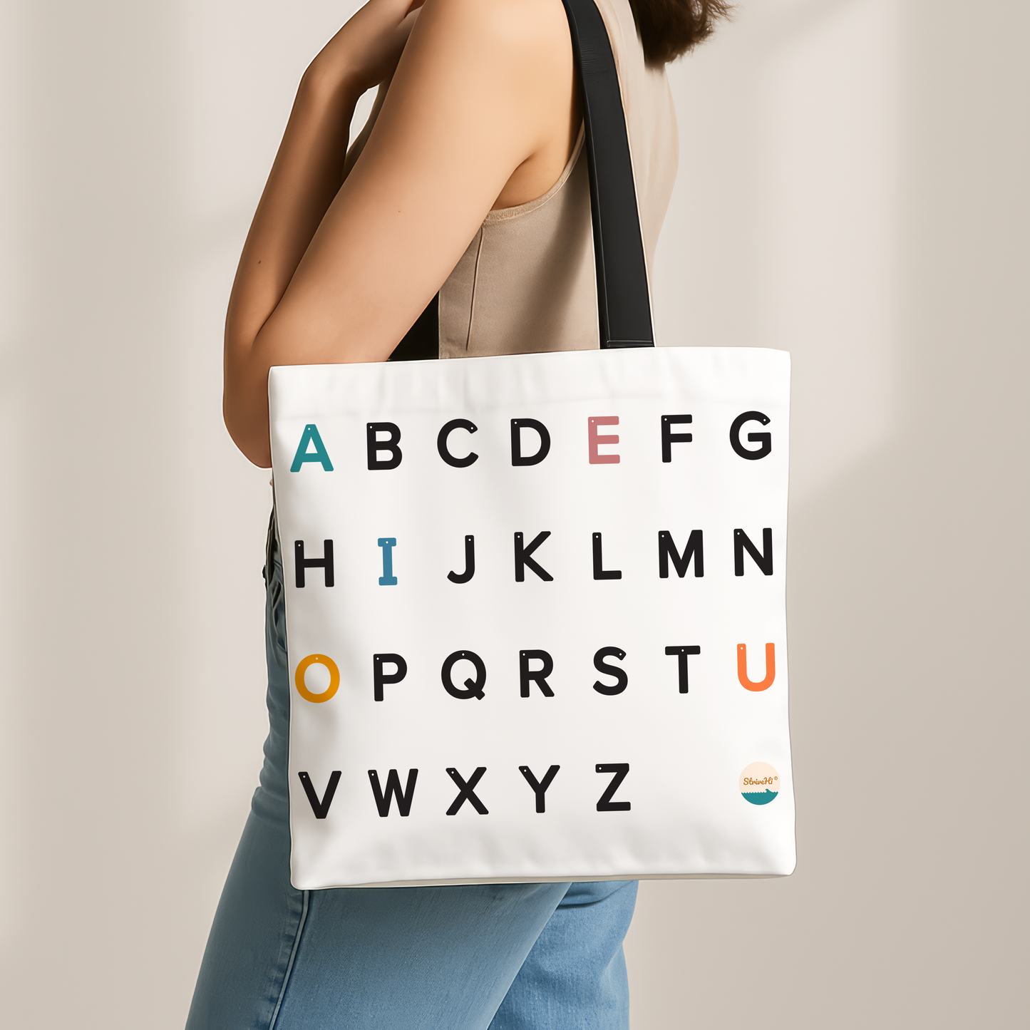Strive Hi Alphabet Tote Bag