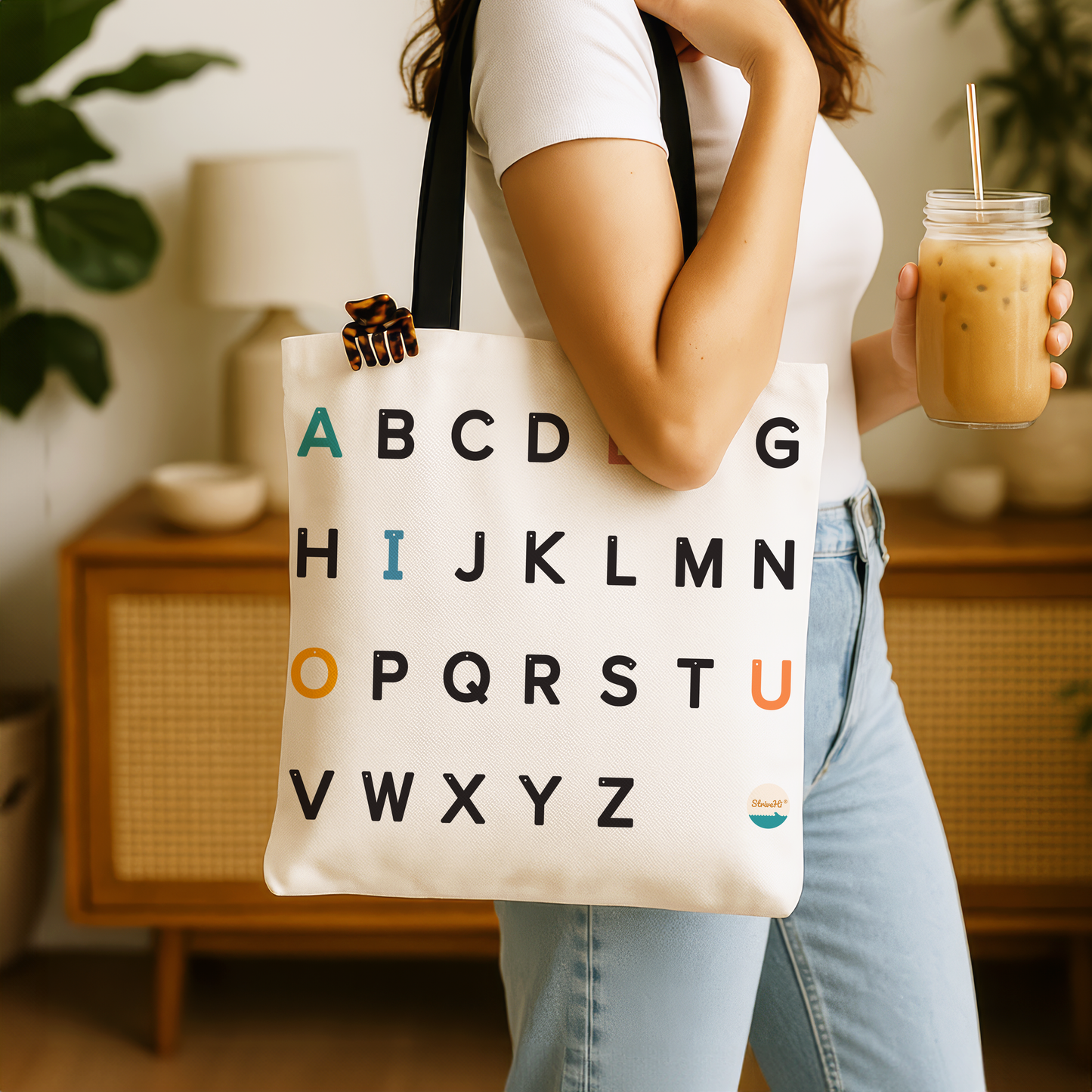 Strive Hi Alphabet Tote Bag