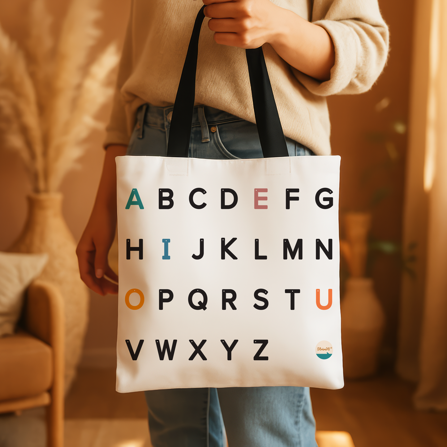 Strive Hi Alphabet Tote Bag