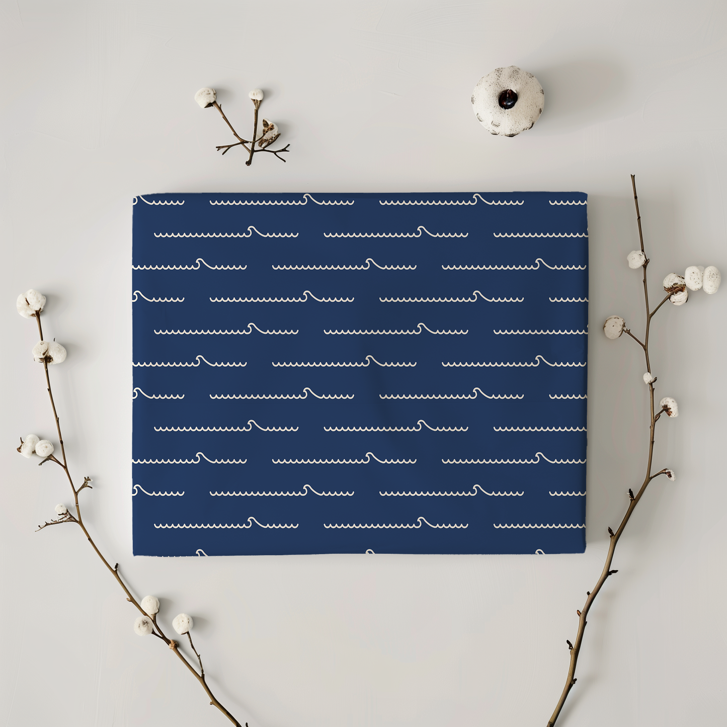 Nautical Wave Wrapping Paper