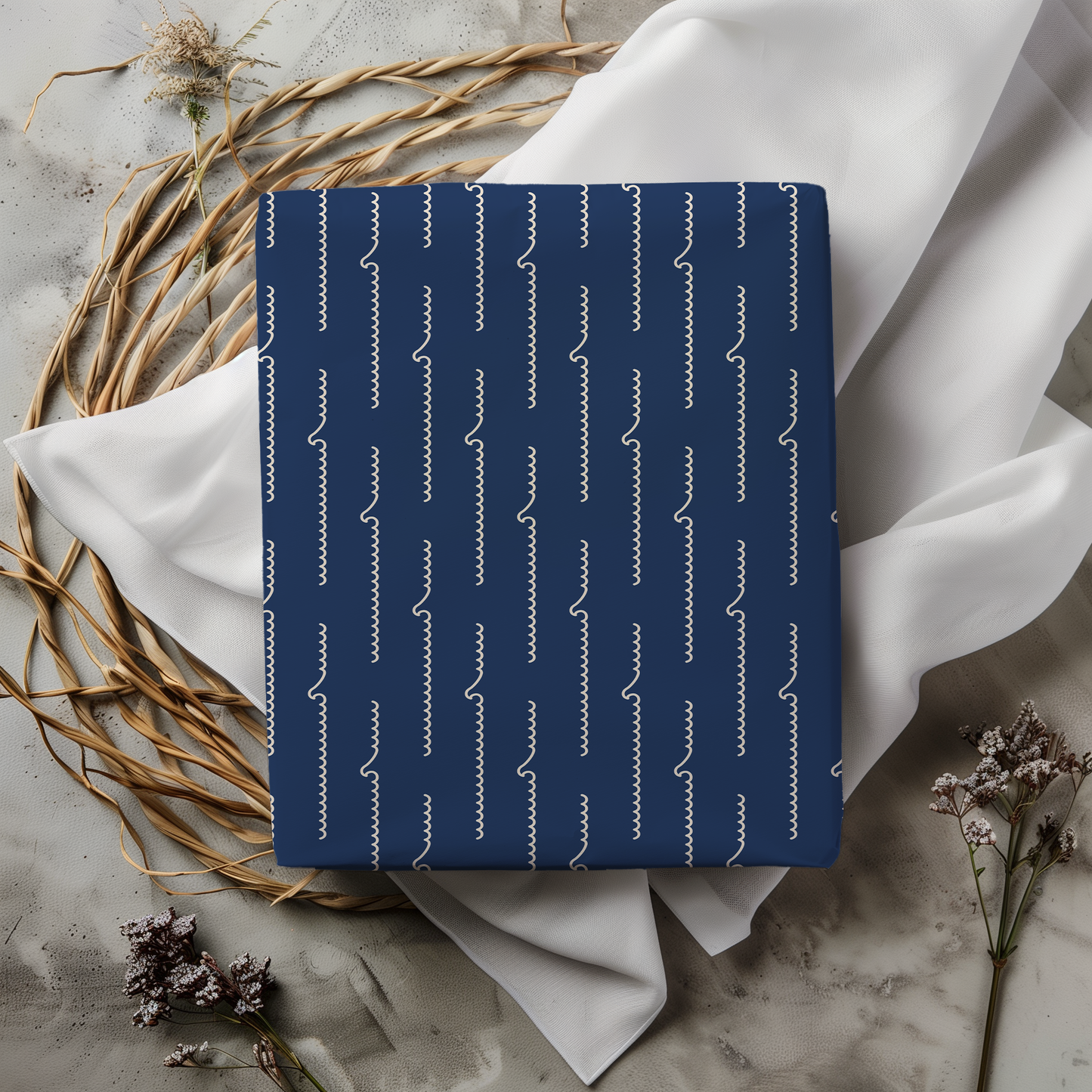Nautical Wave Wrapping Paper