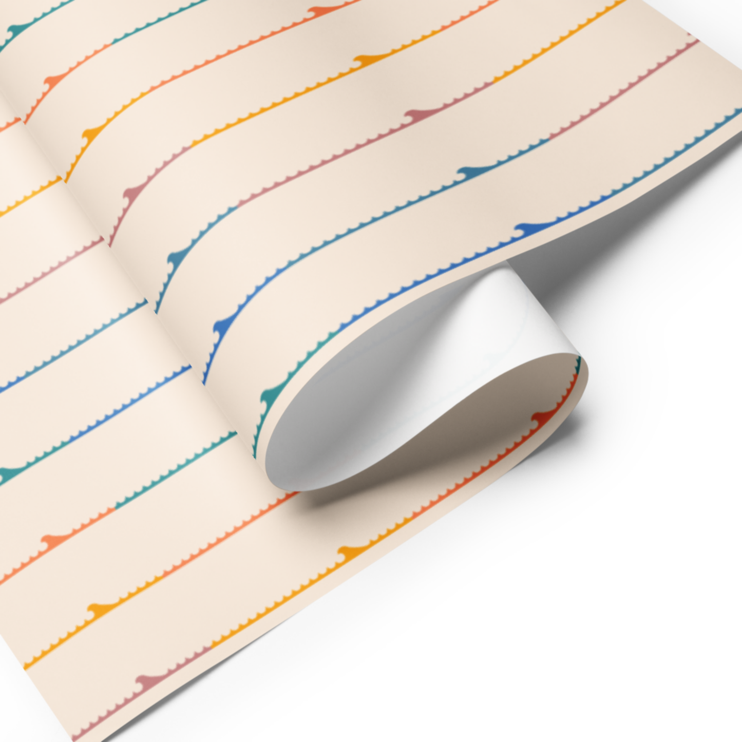 Colorful Stripe Wave Wrapping Paper