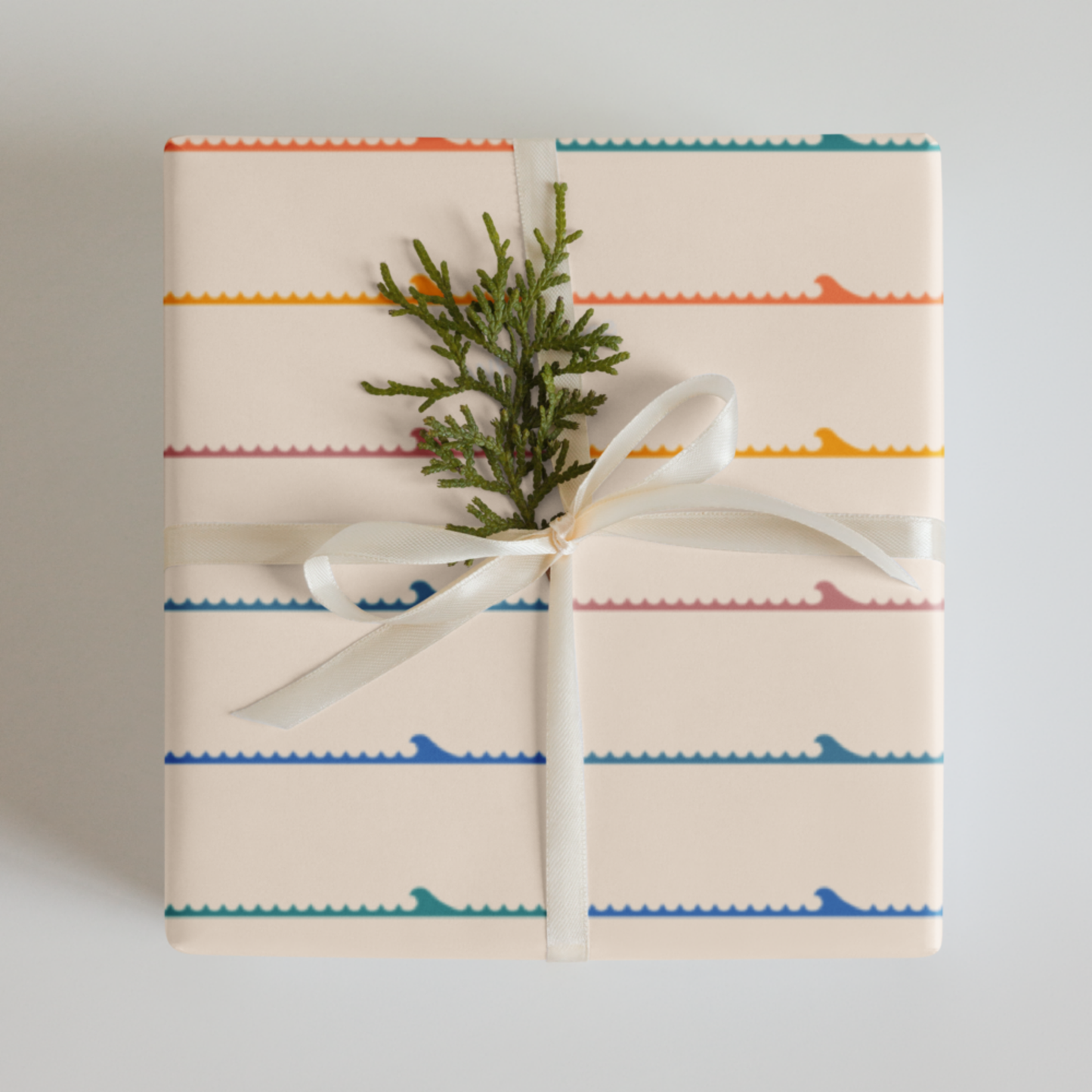 Colorful Stripe Wave Wrapping Paper