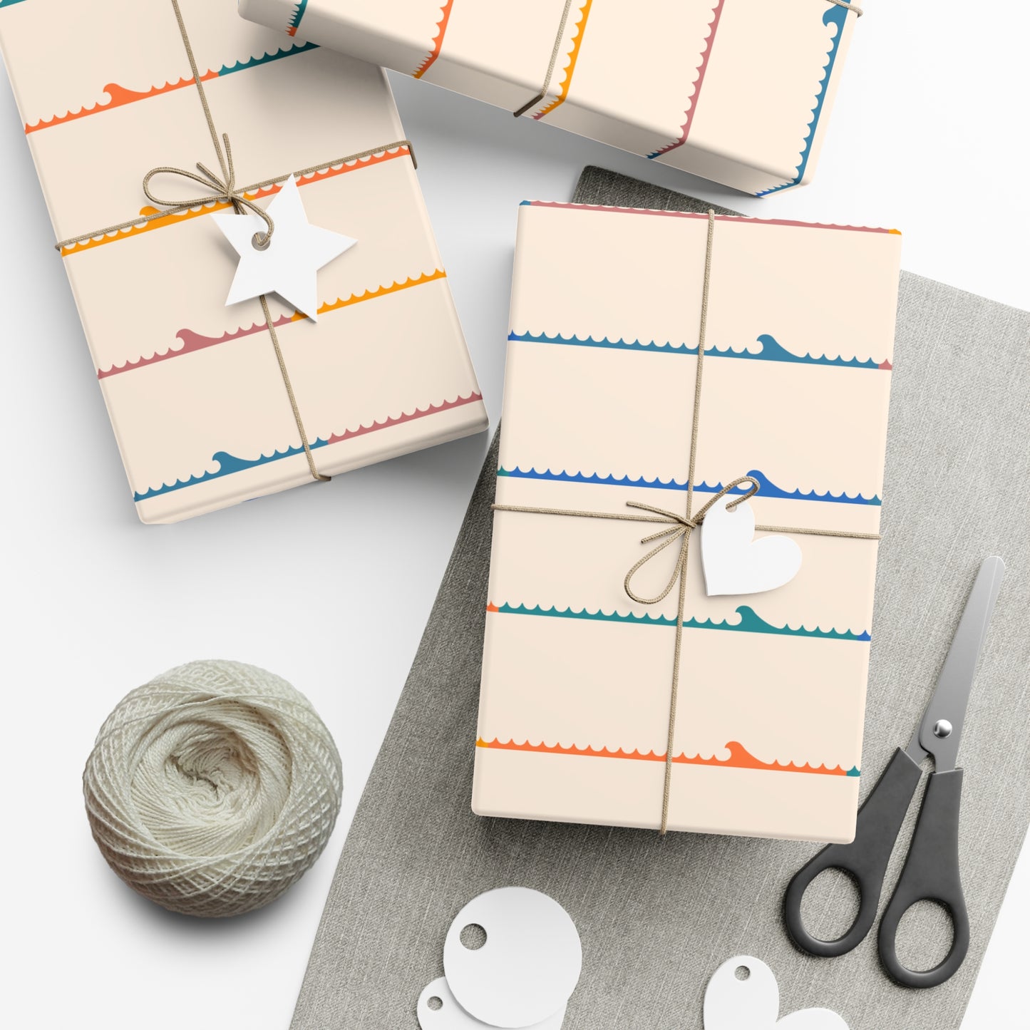Colorful Stripe Wave Wrapping Paper