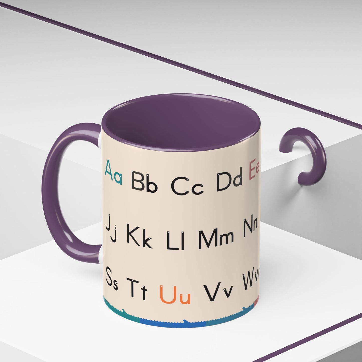 Upper and Lowercase Alphabet Mug