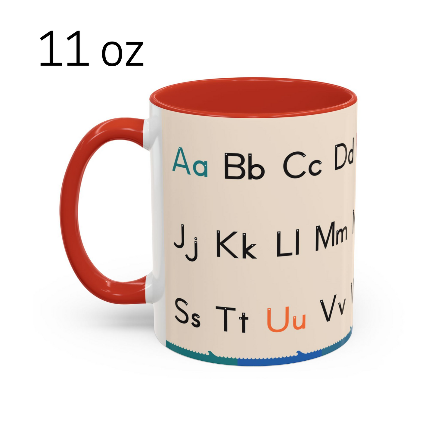 Upper and Lowercase Alphabet Mug