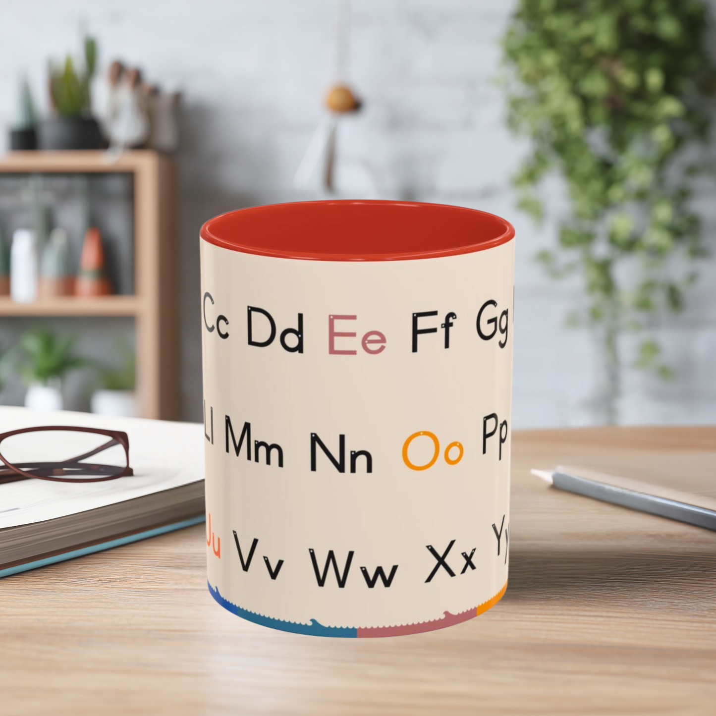 Upper and Lowercase Alphabet Mug