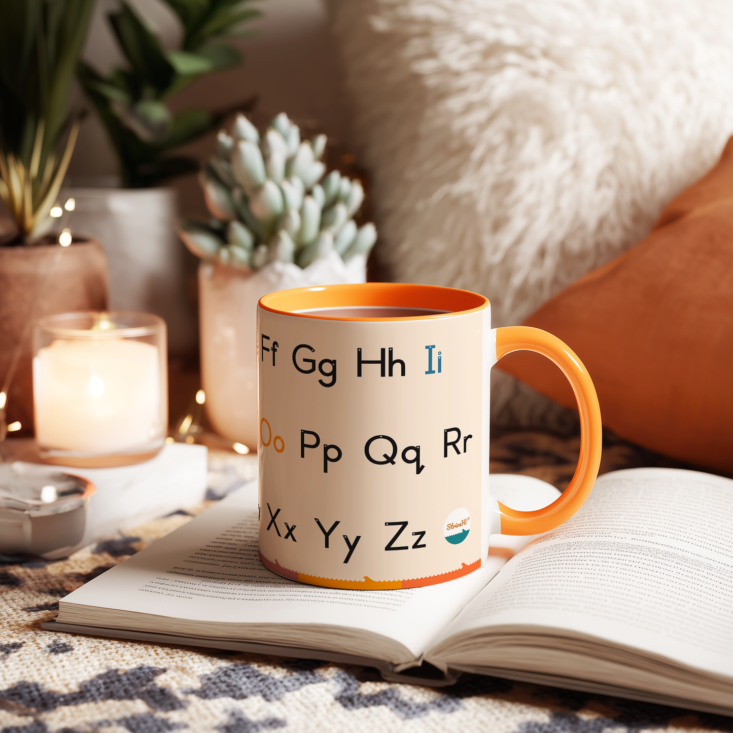 Upper and Lowercase Alphabet Mug
