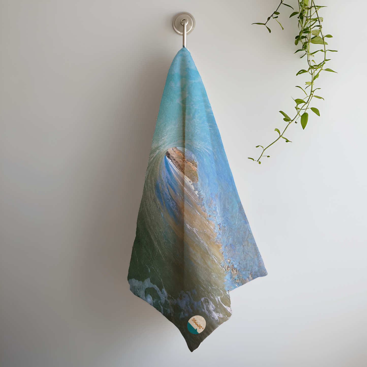 Peak-a-Boo Wave Tea Towel