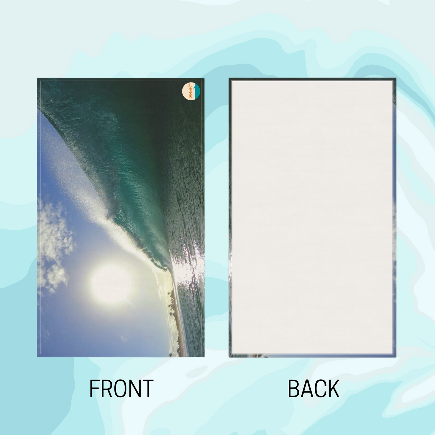 Sun Burst Wave Tea Towel