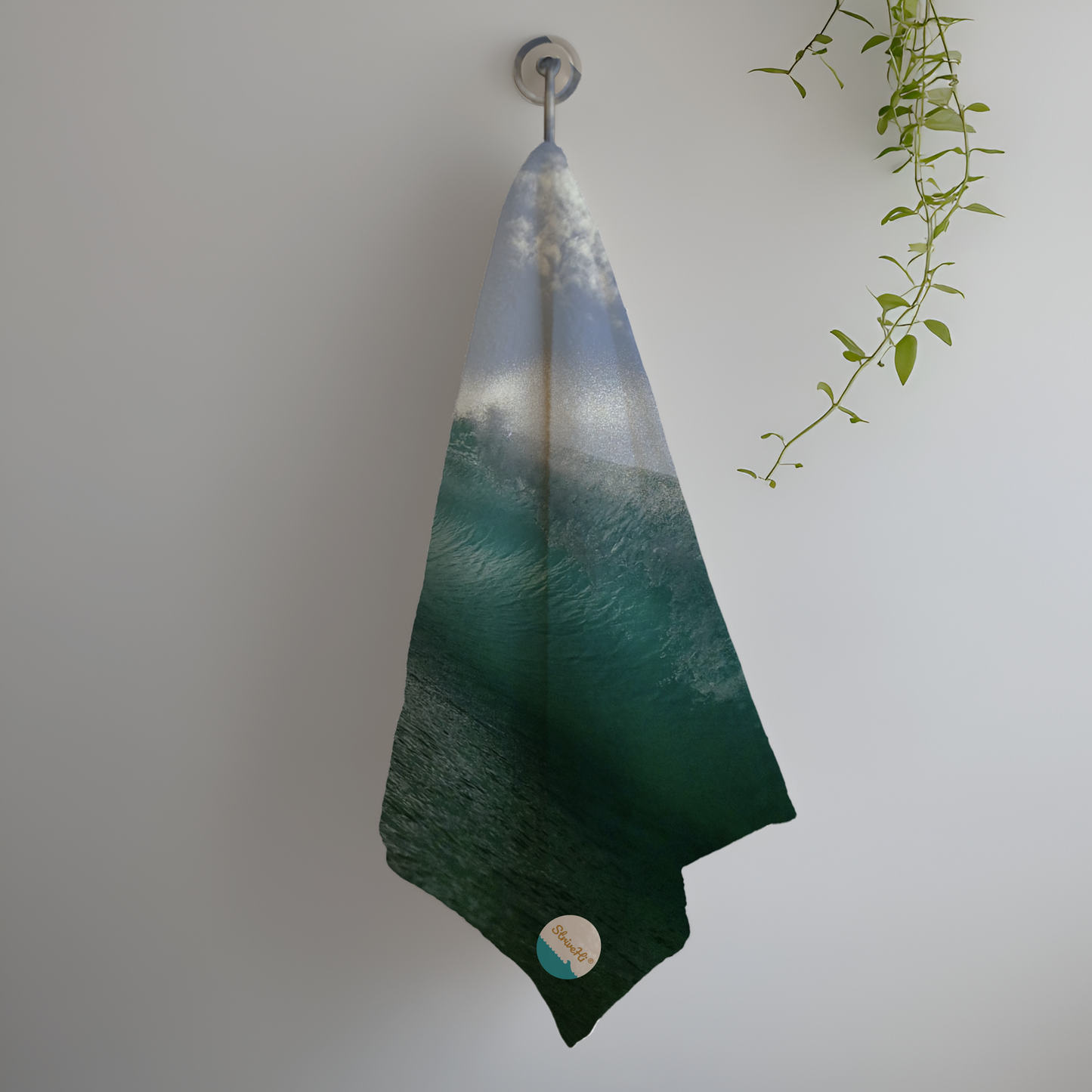 Sun Burst Wave Tea Towel