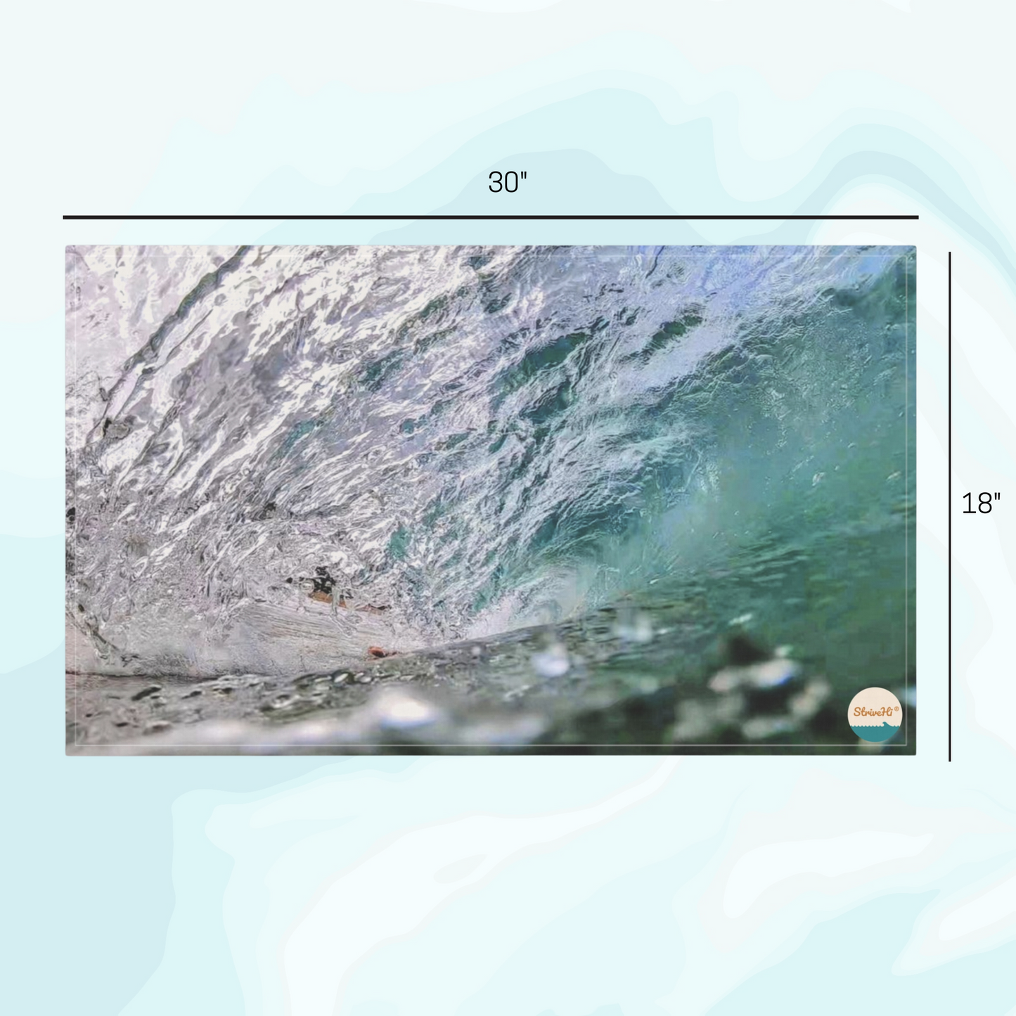 Glassy Wave Tea Towel