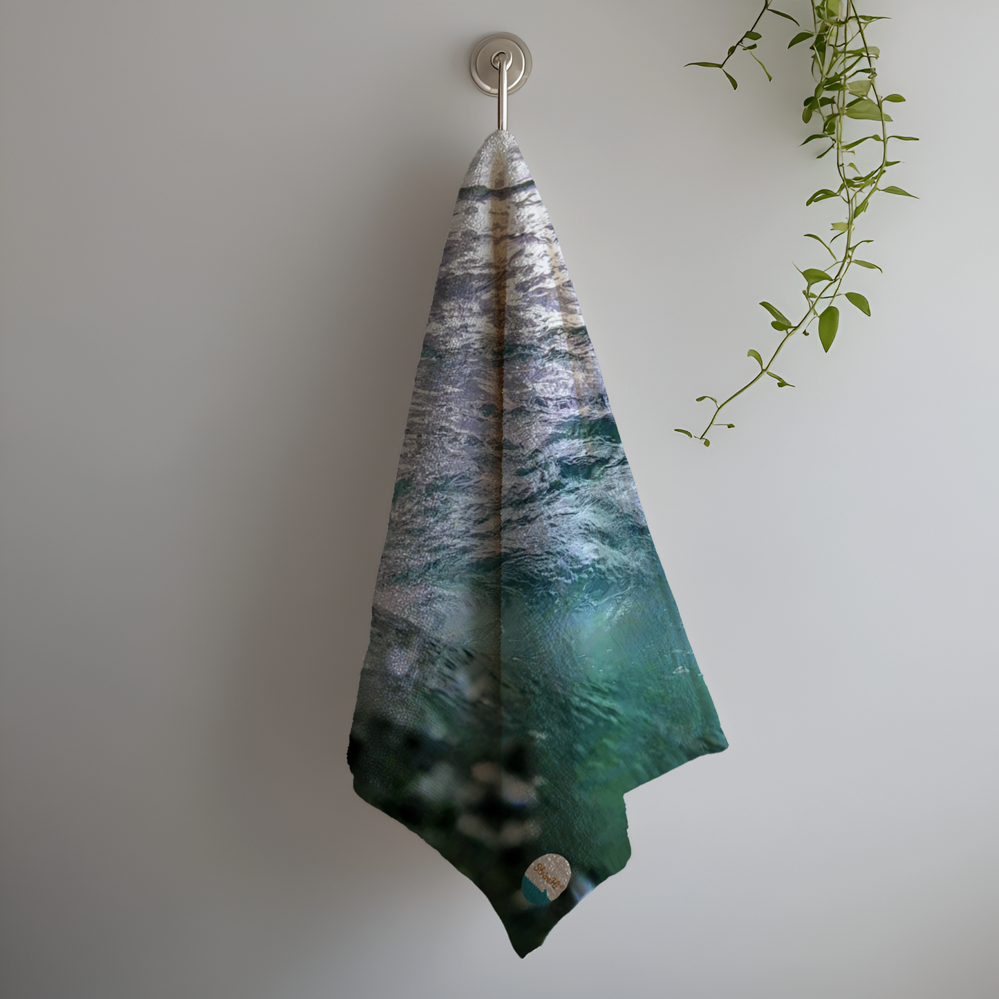 Glassy Wave Tea Towel