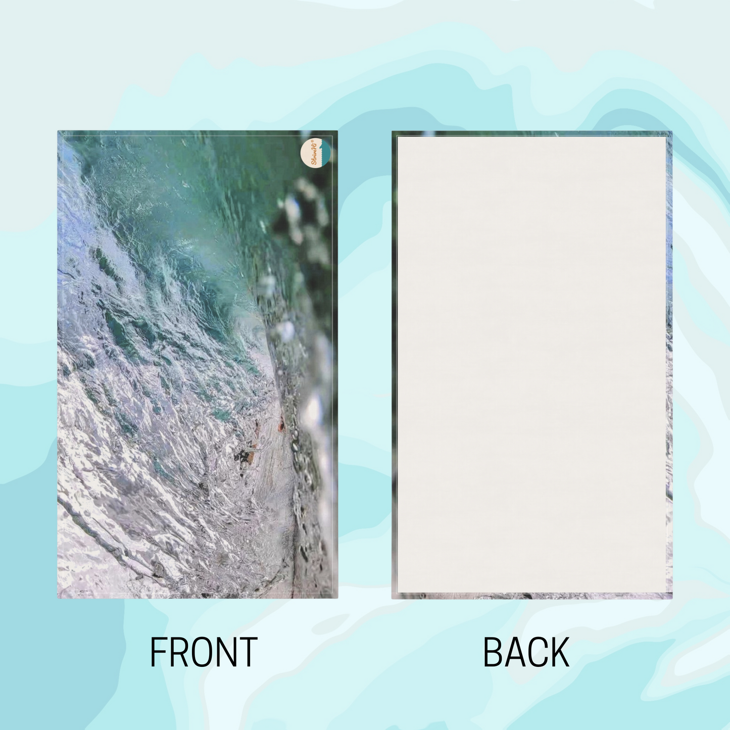 Glassy Wave Tea Towel