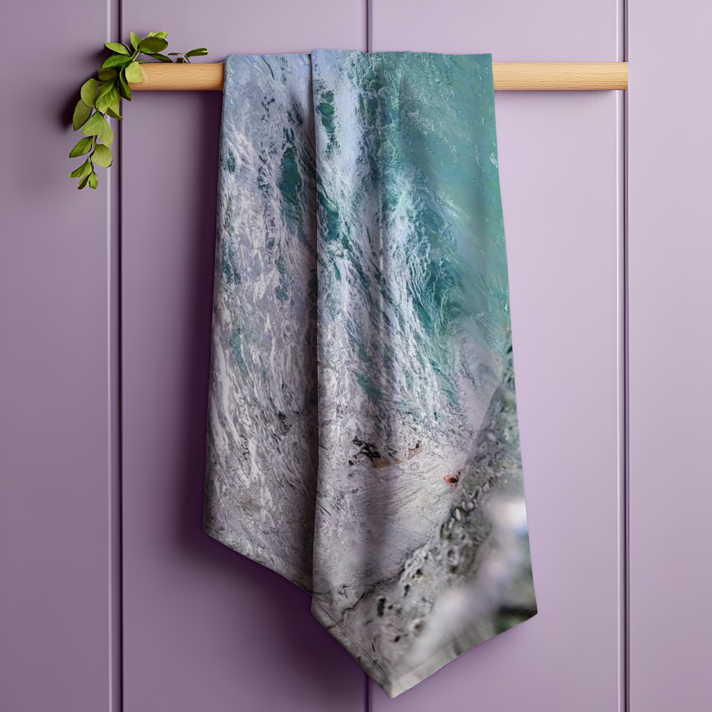 Glassy Wave Tea Towel