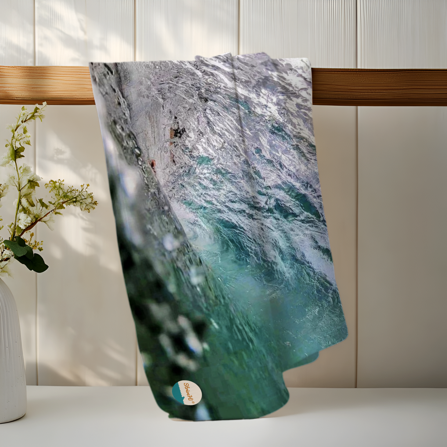 Glassy Wave Tea Towel