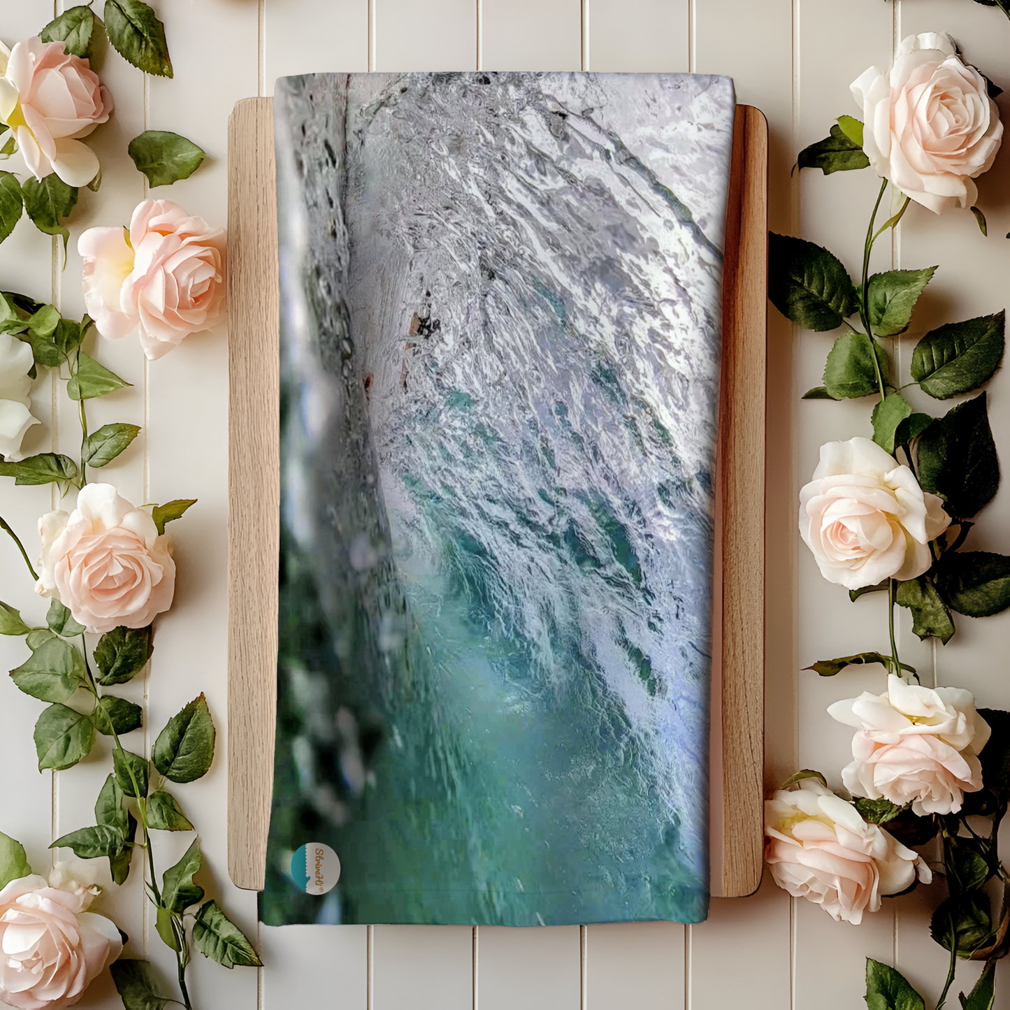 Glassy Wave Tea Towel