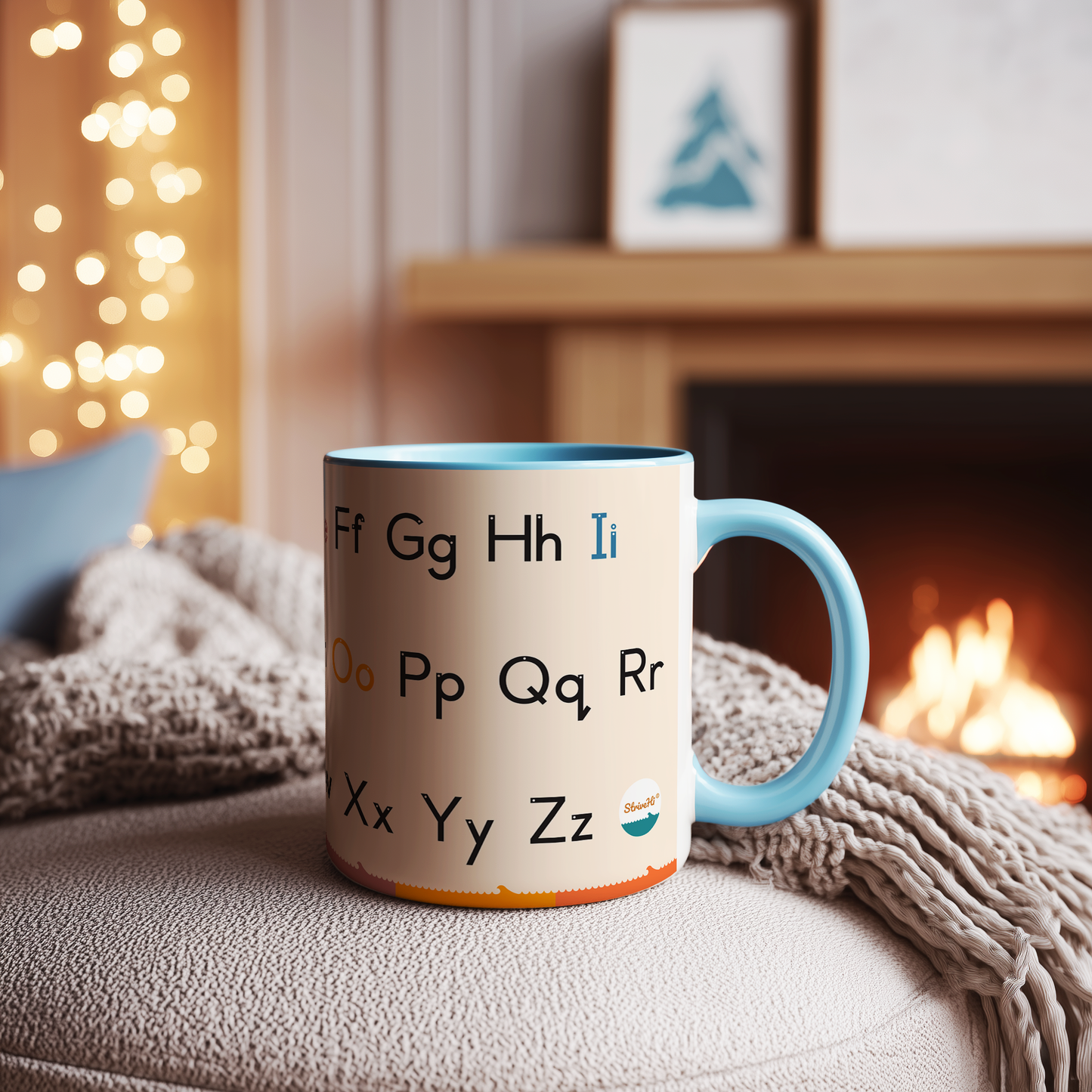 Upper and Lowercase Alphabet Mug