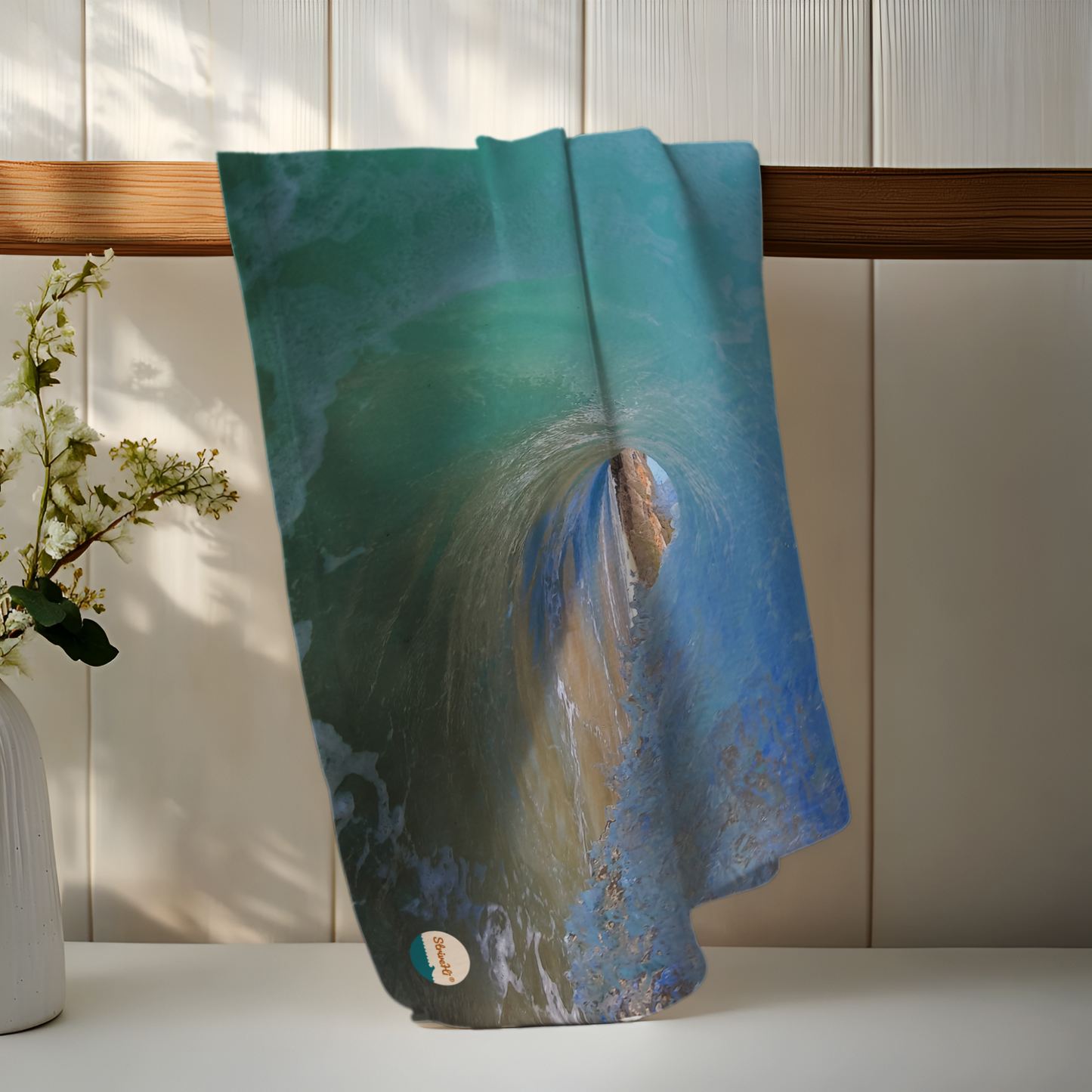 Peak-a-Boo Wave Tea Towel