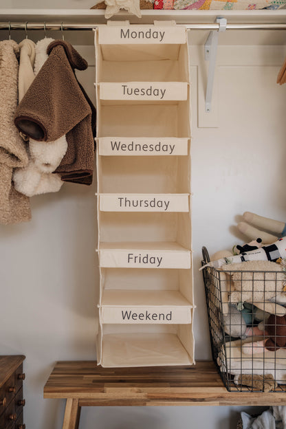 Weekly Linen Clothes Organizer