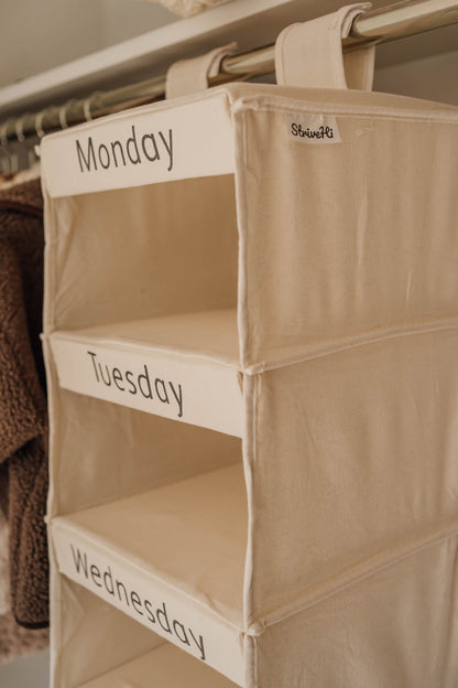 Weekly Linen Clothes Organizer