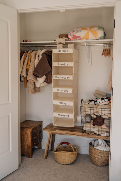 Weekly Linen Clothes Organizer