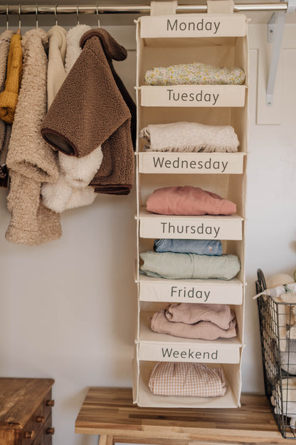 Weekly Linen Clothes Organizer