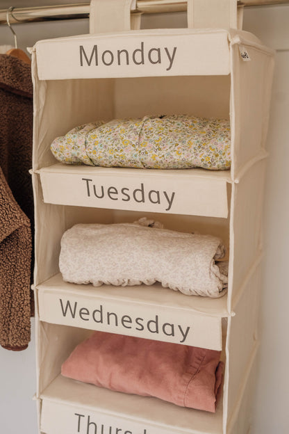 Weekly Linen Clothes Organizer