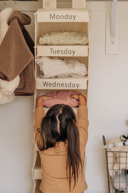 Weekly Linen Clothes Organizer