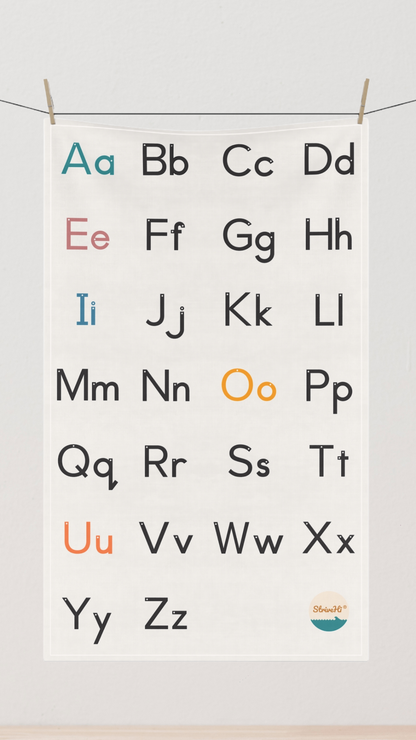 Strive Hi Alphabet Tea Towel
