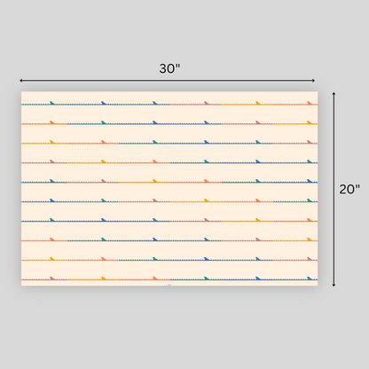 Colorful Stripe Wave Wrapping Paper