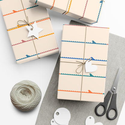 Colorful Stripe Wave Wrapping Paper