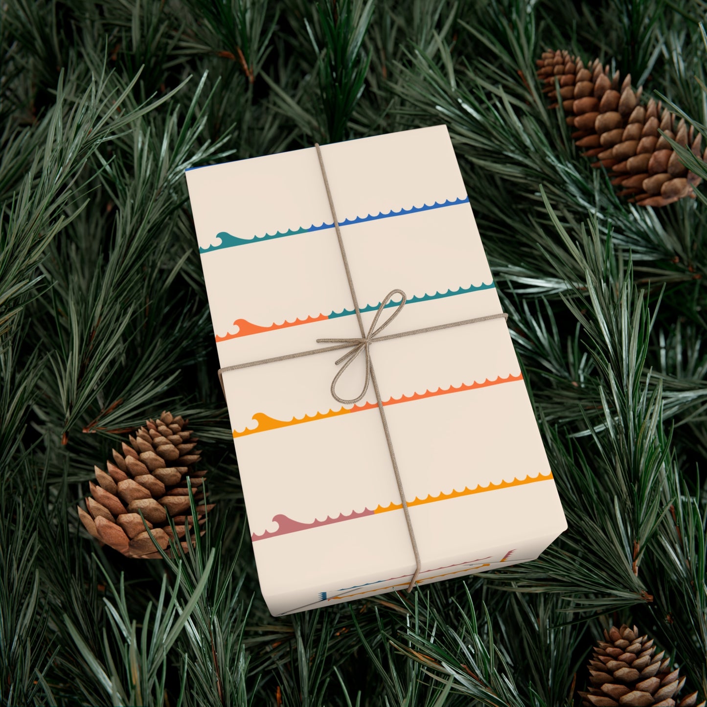 Colorful Stripe Wave Wrapping Paper