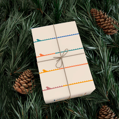 Colorful Stripe Wave Wrapping Paper