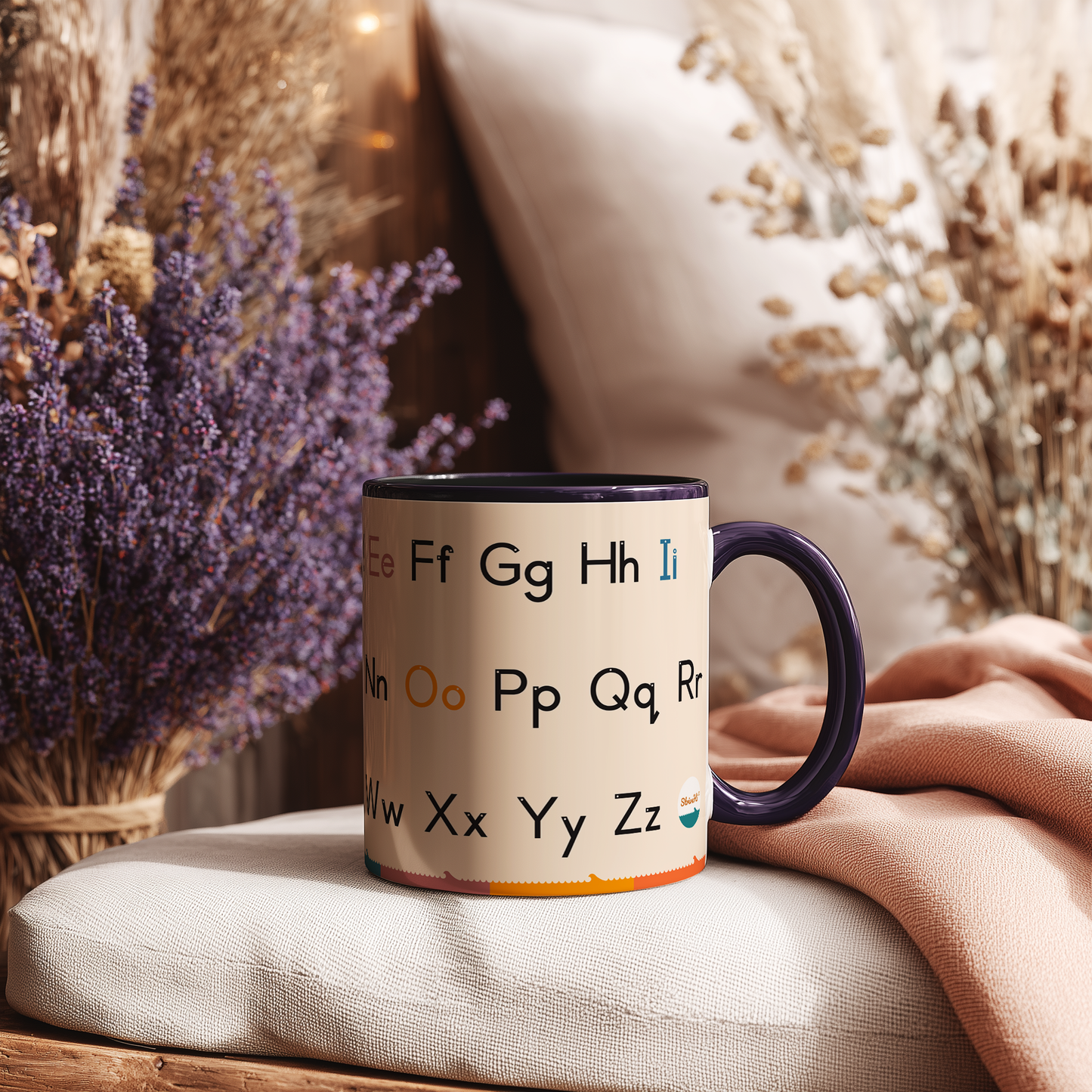 Upper and Lowercase Alphabet Mug