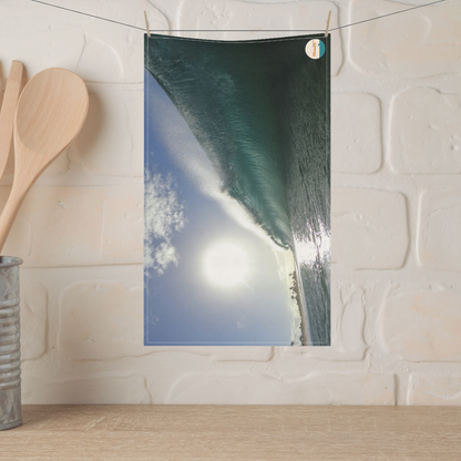 Sun Burst Wave Tea Towel