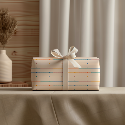 Colorful Stripe Wave Wrapping Paper