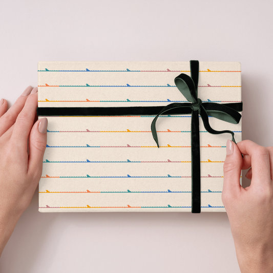 Colorful Stripe Wave Wrapping Paper