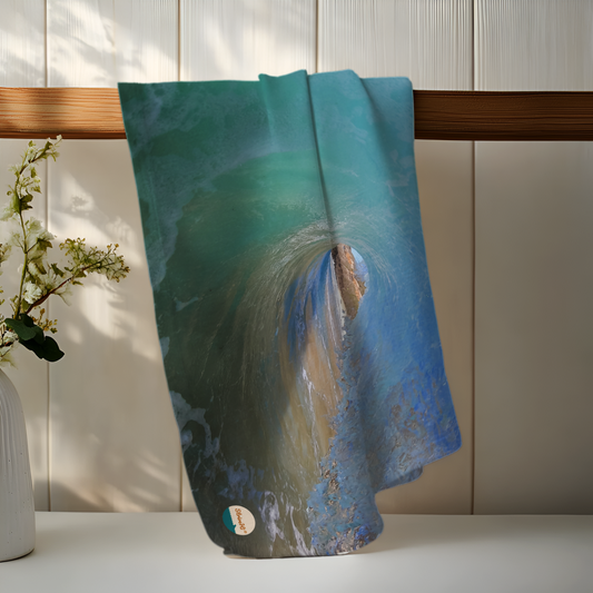 Peak-a-Boo Wave Tea Towel