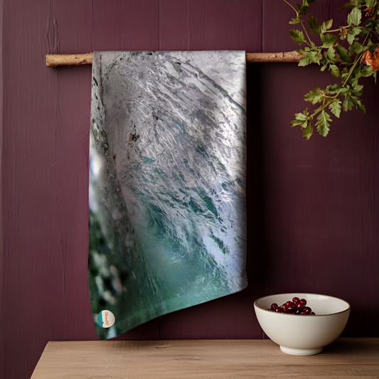 Glassy Wave Tea Towel