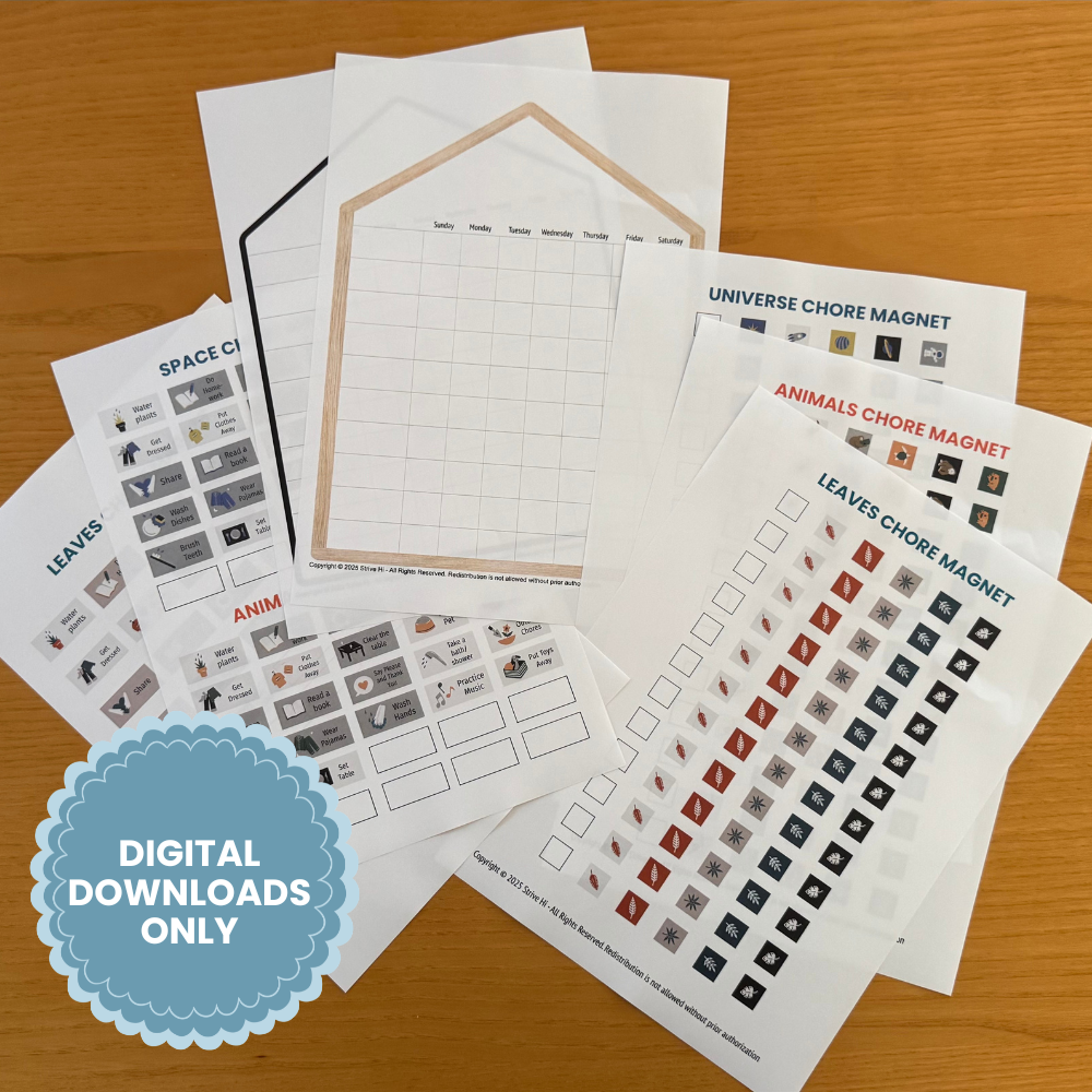 Daily Routine Chart for Kids — Printable Chart System
