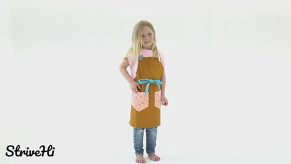 Tropical Teal + Pink Surfers Children's Apron